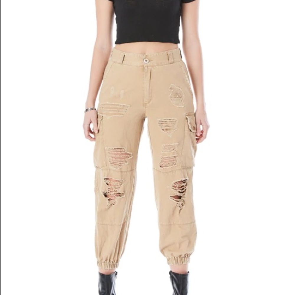 Cargo carmar khaki pants LF